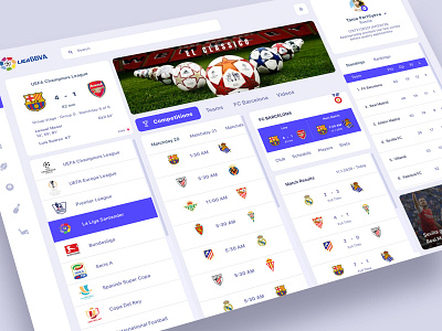 Dashboard Design chart dashboad dashboard dashboard app dashboard design dashboard template dashboard ui data design dribbble home homepage la liga landing minimal sports sports app statistics stats ui ux web