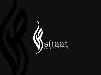 Siraat Institute calligraphy design dribbblers free logo graphic designer icon illustrator logo logo design logo designer logos love