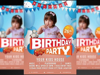 Birthday Party Flyer birthday birthday party birthday party flyer birthday party invitation flyer birthday party invite birthday party social media post social media social media post