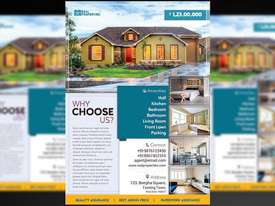 Real Estate Flyer + Social Media Free PSD Template flyer property property search real estate real estate agency real estate agent real estate flyer real estate social media social media social media post