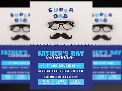 Father’s day flyer + Social Media Post dad father fathers day fathers day celebration fathers day celebration flyer fathers day flyer fathers day social media flyer social media social media post