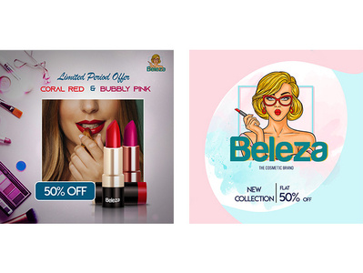 Beauty Social Media Post beauty beauty product beauty social media collection cosmetic cosmetics discount lipstick new collection offers product social media social media design
