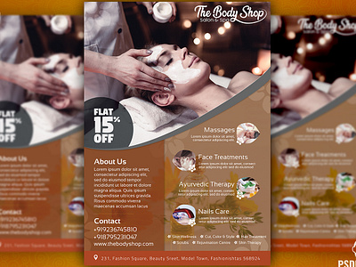 Spa Flyer Designs Themes Templates And Downloadable Graphic Elements On Dribbble