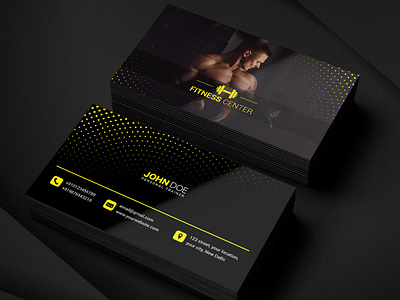 Gym Business Card business card business card design businesscard fitness fitness center fitness center business card gym gym business card personal trainer personal training