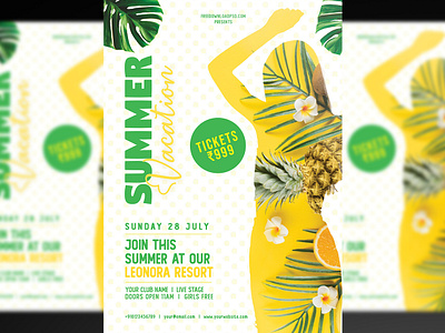 Summer Vacation flyer