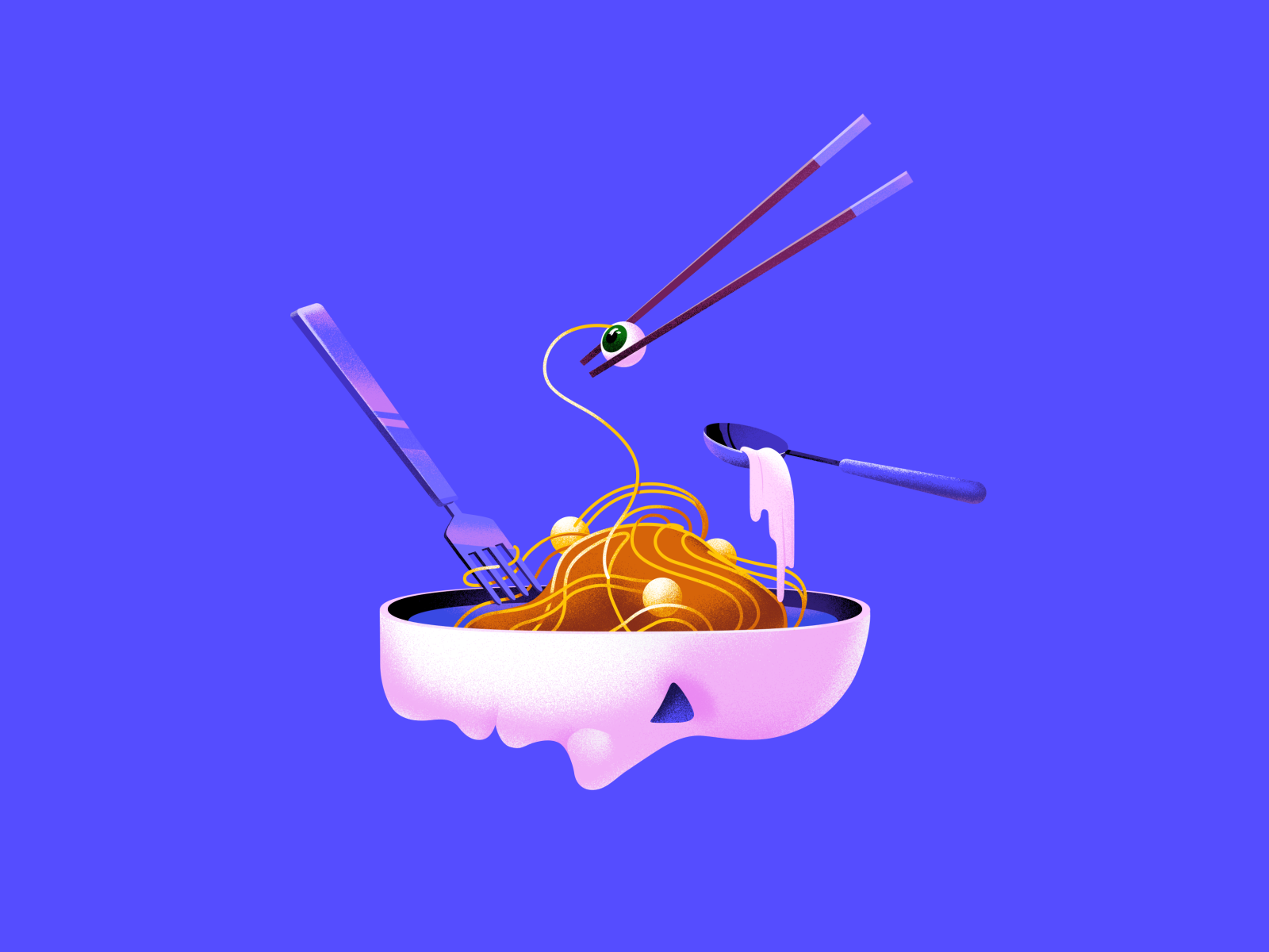 Throw spaghetti at the wall and see what sticks by Lisa Moiseieva on Dribbble