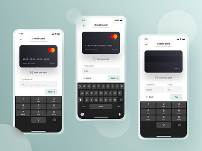 Pay by Credit Card app creditcard dailyui design ios pay payment ui ui ux uidaily ux