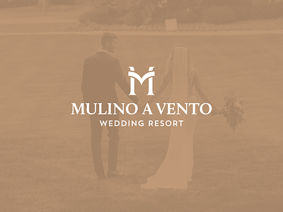 Mulino a Vento | Wedding Resort brand branding couple design hotel logo logodesign logomark logotipo logotype love mark minimal monogram resort wedding