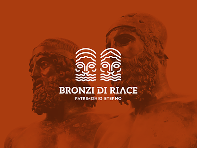 Bronzi di Riace brand branding bronze calabria culture design history italia italy logo logodesign logomark mark minimal museum past