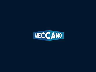 Meccano blue brand branding design font logo logodesign logotipo logotype mark meccano minimal typography