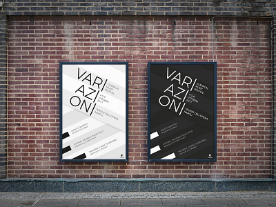 Variazioni posters art black brand brandidentity branding design font identity logo logodesign logotipo logotype mark minimal mockup monogram rebrand rebranding stationery typography