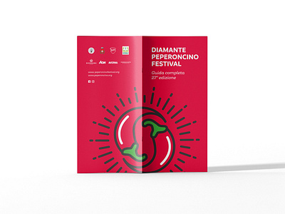 Brochure Diamante Peperoncino Festival brand brandidentity branding brochure corporate design font identity logo logodesign logotype mark minimal mockup rebrand rebranding stationery typography