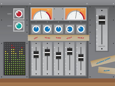 Mix Console console mixer mixing recording studio