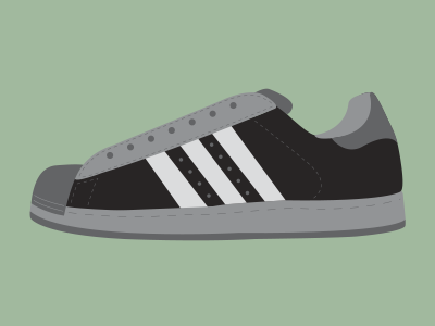 Adidas Superstar design illustration shoe