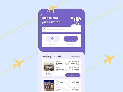 Flight App app daily ui design flights mobile product ui ux