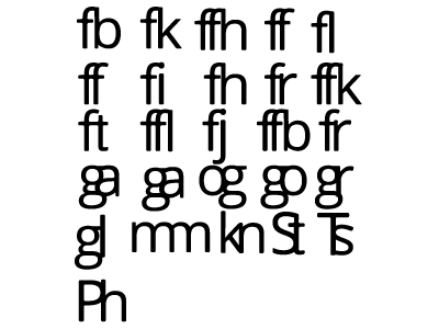 Ligatures