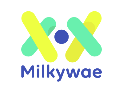 Milkywae group brand branding logo logo design logotype typography wordmark