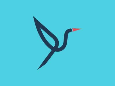 Heron bird brand branding concept graphic design heron icon illustration logo logo design visual visual design