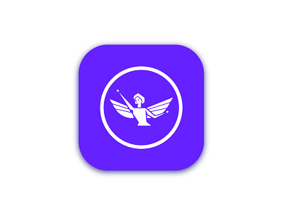 Angel (mock 1) angel brand branding brandmark flat flat design icon illustration logo logo design warrior wings