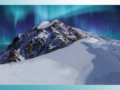 Kahiltna northern lights aurora denali glacier night northern lights photo snow wallpaper