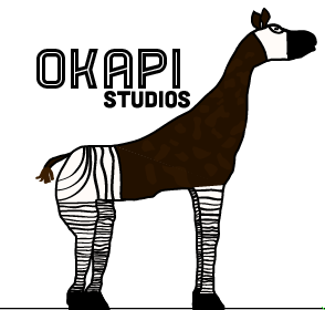 Okapi Studios illustration logo ok okapi okay studio studios
