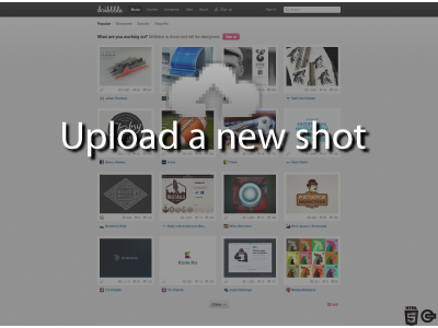 HTML5 Drag & Drop Dribbble shot upload api drag drag drop drag and drop dribbble drop file html5 shot upload