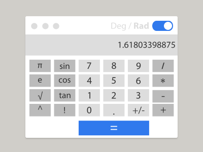 Minimal, Responsive Calculator app calculator flat design minimal responsive ui ux widget