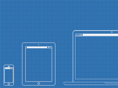 Web / UX Design Wireframe Template PSD