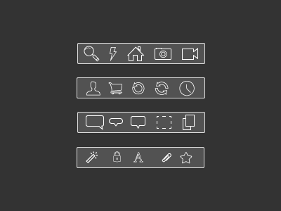 Dent Glyphs ( Frame ) glyphs icons