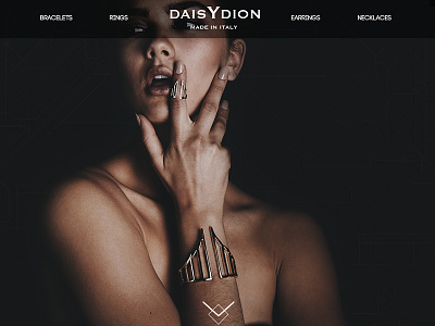 DaisyDion Website Design black clean jewellery responsive