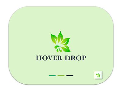 Hover logo android app design app brand identity branding branding design company cool emran45 green leaf h letter illustration leaf logo logodesign logos others theme logo ui web yellow