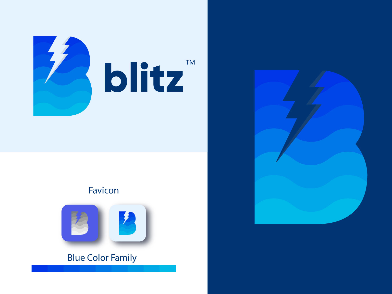 Blitz Logo by Logo Point on Dribbble