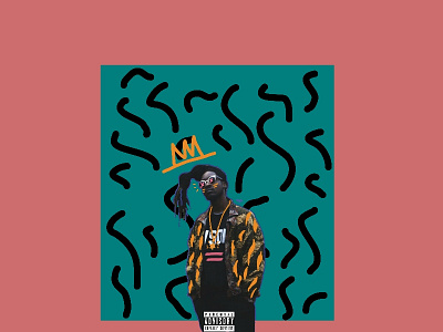 Spek Won 80s africa art cover crown design font graphic design hip hop mixtape pop art