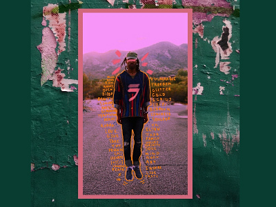 Elton - Elevated art chicago cover design font graphic design green hip hop letters mixtape pink pop art