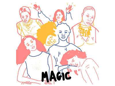 Magic (Video) animation art design digitalart doodle drawing feminism font graphic design hip hop illustration magic pink pop art