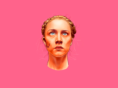 Saoirse Ronan actress illustration portrait