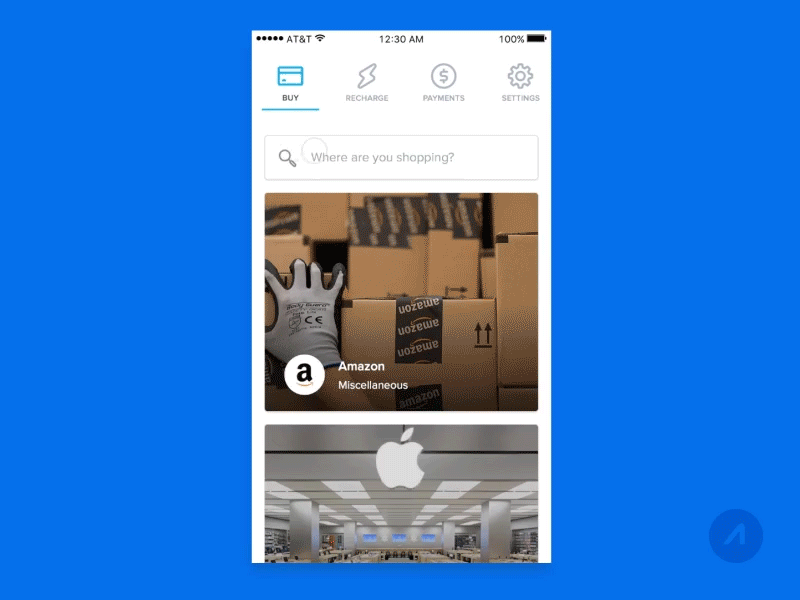 iOS Buy Search & Enter Amount shop banking transition ux ui prototype principle payments app mobile animation ios
