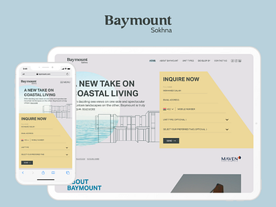 Baymout - Landing Page design landing page landing page design ui ui design ui8 uiux ux web webdesign website