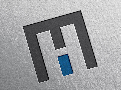 H inside the M beautifu logo design beautiful logo blue design flat design icon illustration logo medical minimalist logo vector