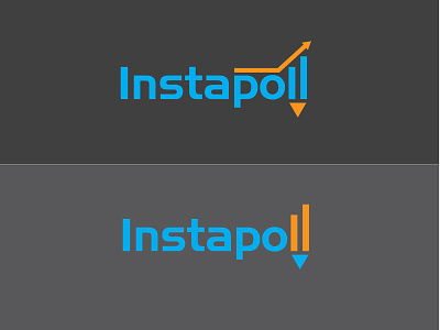Instapoll Logo idea beautifu logo design beautiful logo blue branding design flat design icon illustration latter logo logo design minimalist logo modern orange portfolio simple typography vector