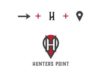 Hunting point beautifu logo design beautiful logo branding design flat design gray icon illustration latter logo logo design minimalist logo modern portfolio simple typography vector