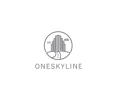 One sky line beautifu logo design beautiful logo branding design flat design icon logo minimalist logo modern vector