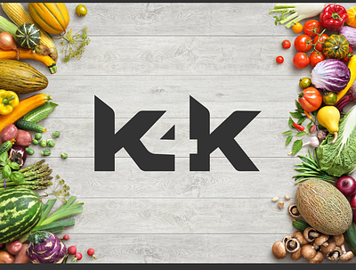 K4K logo beautifu logo design beautiful logo branding flat design logo logo design minimalist logo modern typography vector