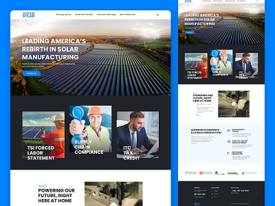 Solar Manufacturing website 2020 trend 2021trend 3d animation branding clean design graphic design landingpage logo mockup modern motion graphics ui uiux webpage