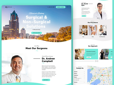 Surgical Solution Design 2020 trend appdeveloper branding clean design doctor website homepage illustration landingpage logo modern ui userexperience uxdesigner vector webdesigners webpage websitedesign websitedevelopment wordpress design