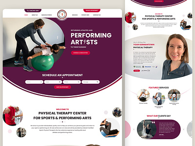 Physical therapy website design