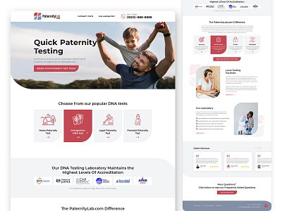 DNA Test website design