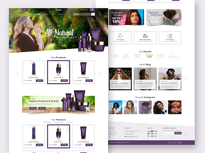 Cosmetic and beauty shop blackfriday branding chirstmas clean color cosmetic cosmetic mockup creative design design homepage illustration logodesign modern theme design themeforest uiux unique design