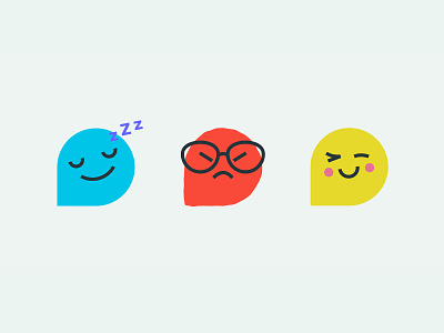 Sunny Health Moods brand emoji emoticons faces identity moods