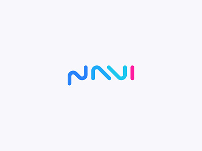 Navi ai artificial intelligence blue brand branding character colorful identity logo modern nav navigation pink typography